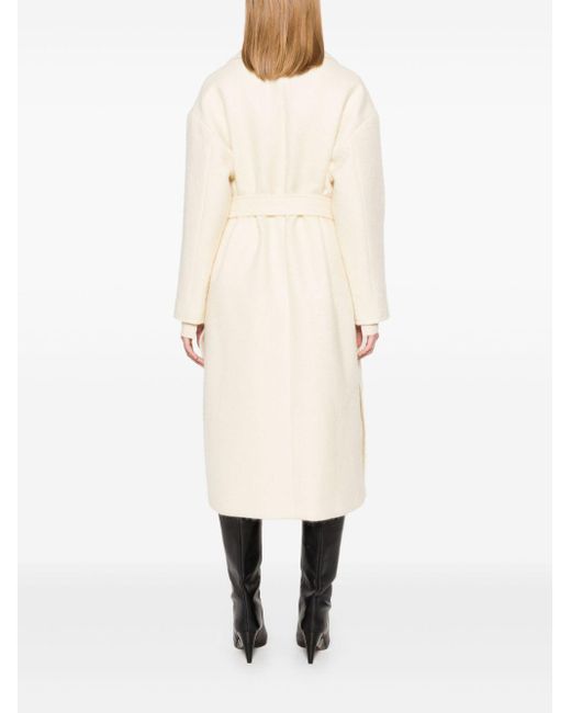 Patrizia Pepe White Felted Coat