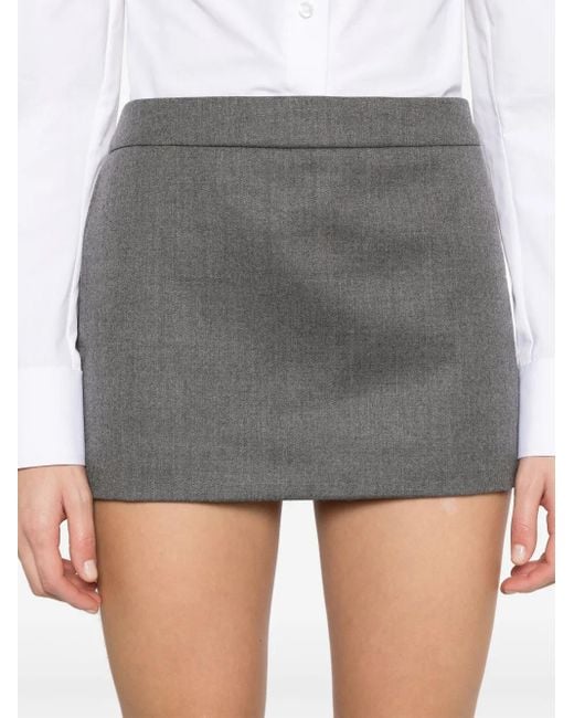Wardrobe NYC Gray Klassischer Minirock