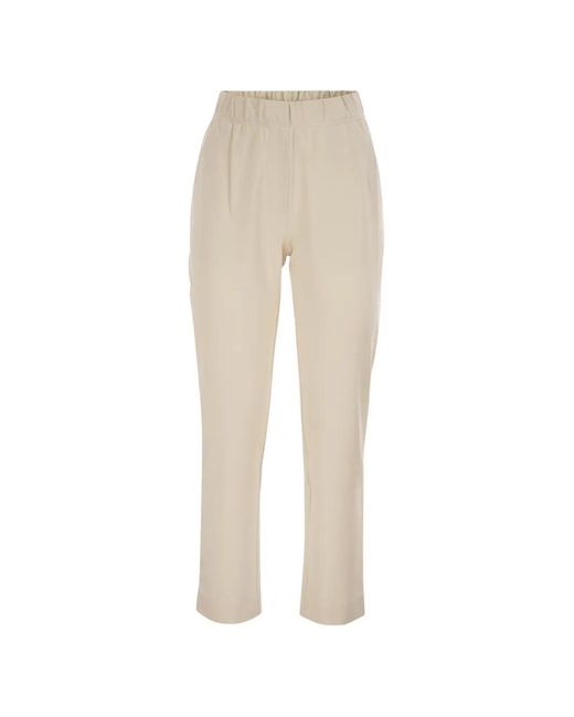 Weekend by Maxmara Natural Slim-Fit Stretch-Jersey Trousers