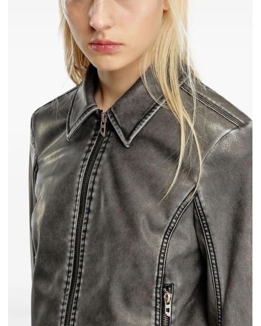DIESEL G-ota クロップド ジャケット Gray