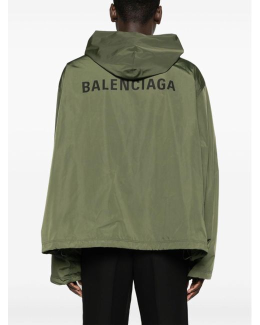 Veste à logo imprimé Balenciaga en coloris Green