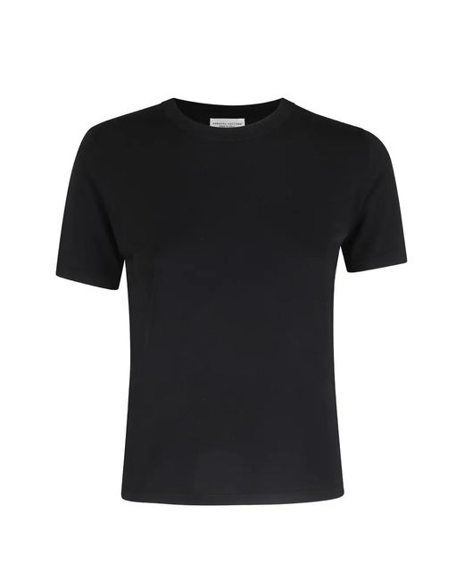 Roberto Collina Black Crew-Neck T-Shirt