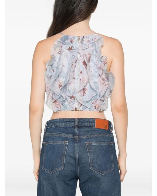 Aje. White Cleo Top