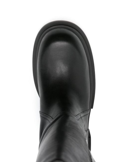 Rick Owens Black 60mm Knee-high Leather Boots for men