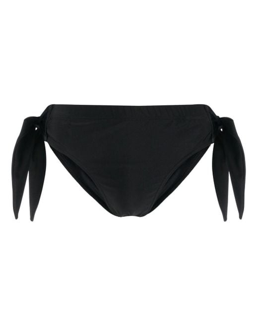 Jean Paul Gaultier Black Low-rise Side-tie Swim Trunks for men