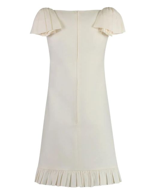 Valentino Garavani White Crepe Couture Mini Dress