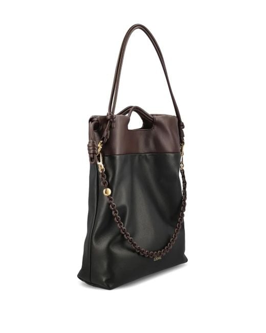 Loewe Black Chain-Detail Leather Shoulder Bag