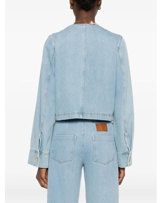 Forte_forte Blue Double-Breasted Jacket