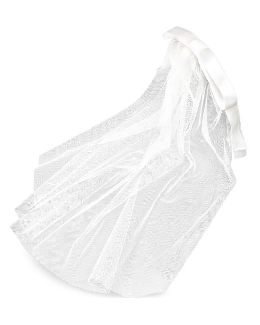 Voilette Gretta à nœud Jennifer Behr en coloris White