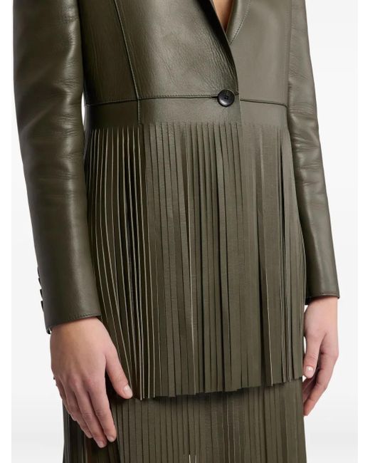 Chaqueta Con Botones Y Fleos Etro de color Green