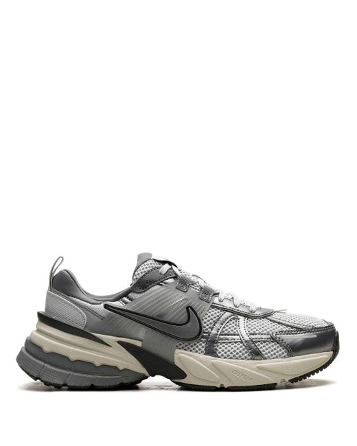 Nike Gray V2k Run "pure Platinum/wolf Grey" Sneakers