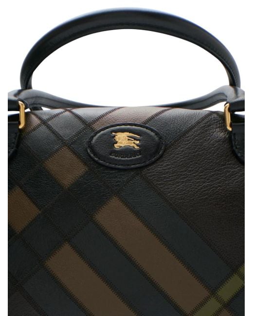 Burberry Geruite Leren Reistas in het Black voor heren