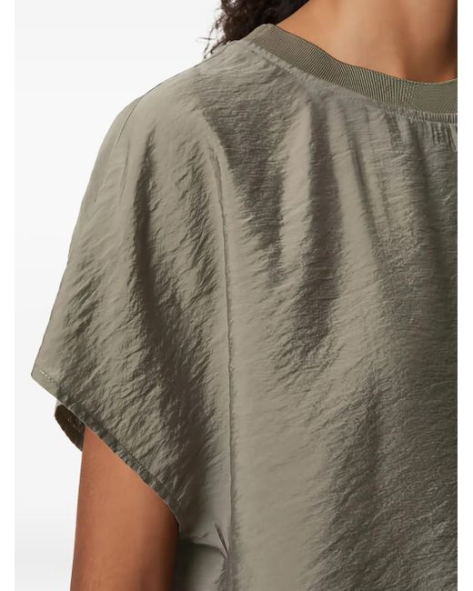 Marc O' Polo Green Draped Short-Sleeve Top