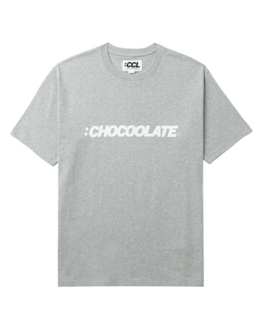 T-shirt con stampa di Chocoolate in Gray da Uomo