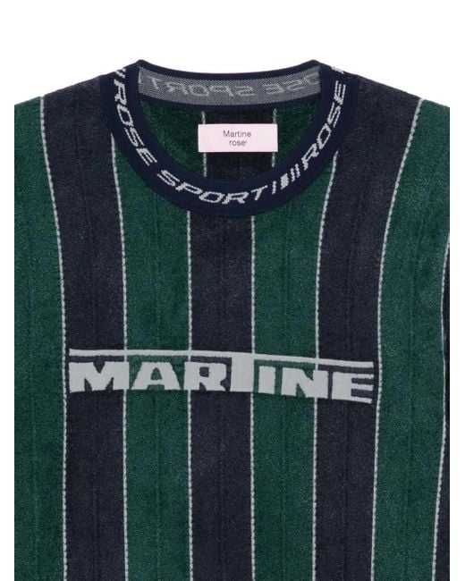 トップス Martine Rose SPORTY LOGO CREW NECK Martine Rose Sporty Logo Sweatshirt in Green for Men | Lyst