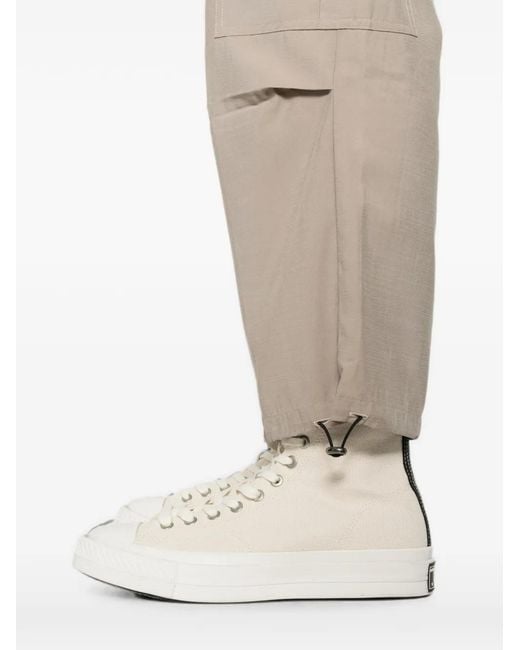 Yes London Natural Drawstring Trousers for men