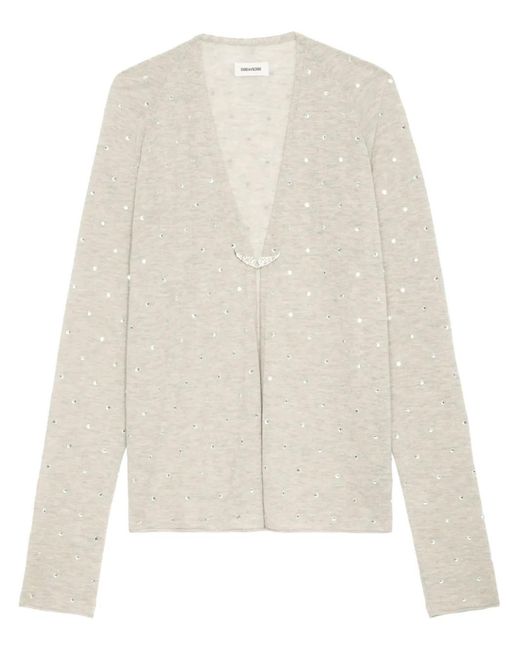 Zadig & Voltaire White Daffy Cardigan
