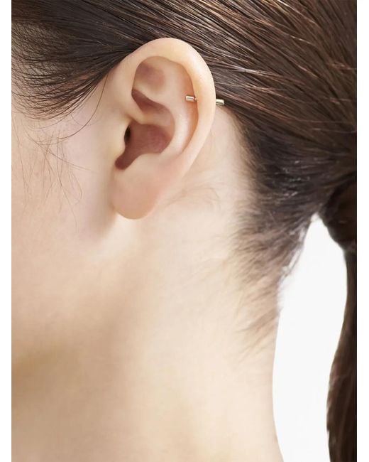 Shihara White 18Kt Twist Pin 01 Diamond Earring