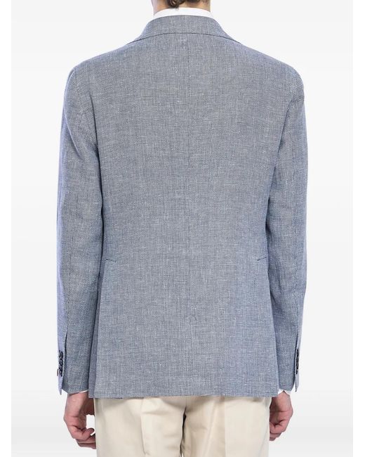Chaqueta Con Dos Botones Tagliatore de hombre de color Blue