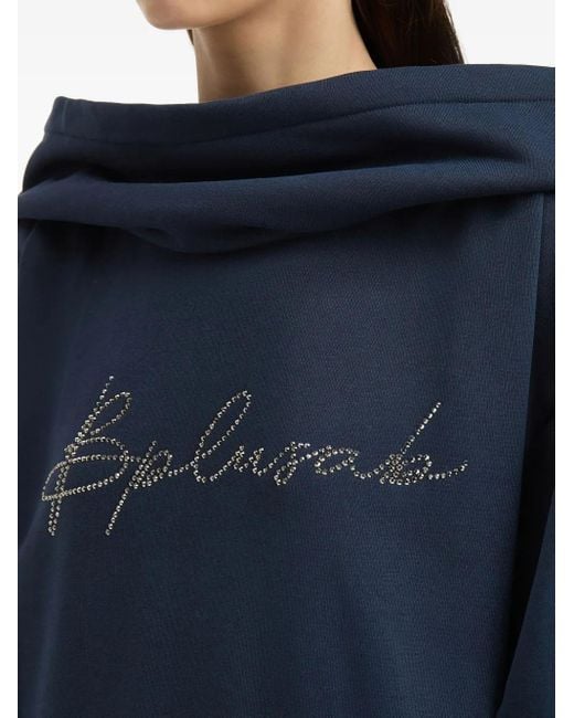 B+ AB ロゴ パーカー Blue