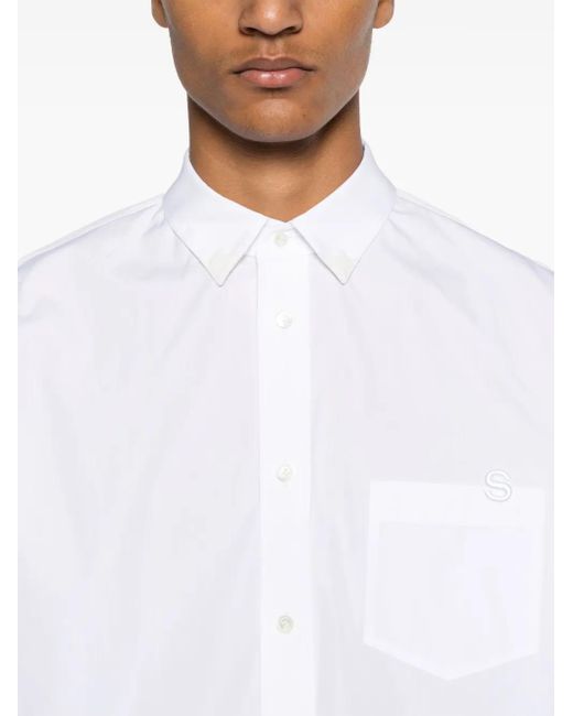 Sacai White Thomas Mason Shirt for men