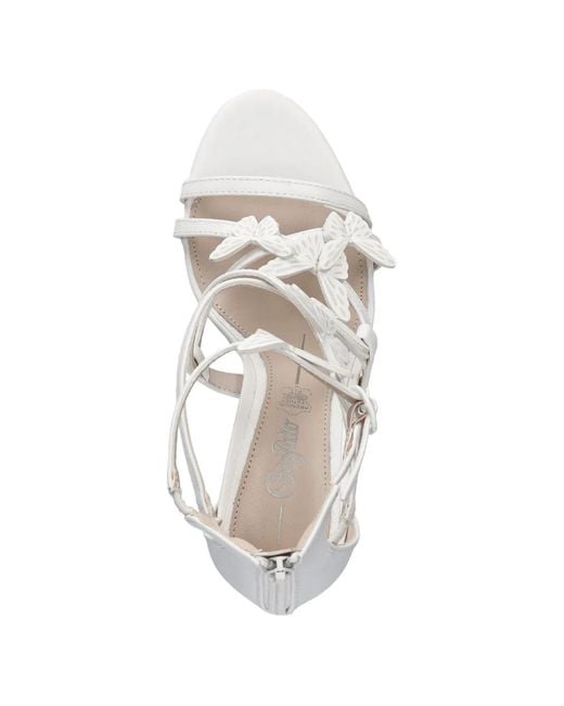 Buffalo White Yana Butterfly Strappy Sandals
