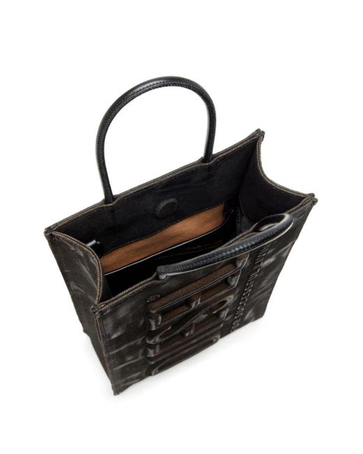 DIESEL Black Les Shoppers Tote Bag