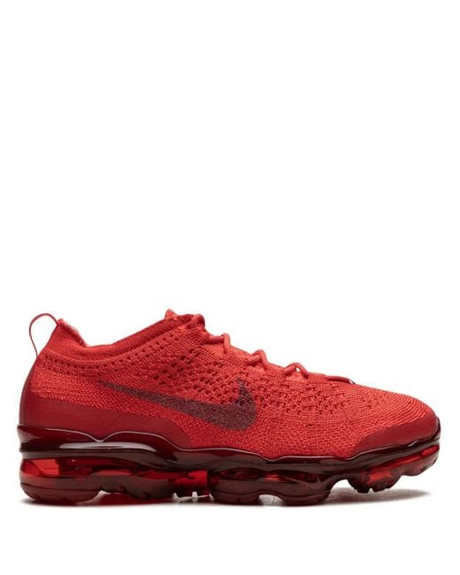 Nike Red Air Vapormax 2023 Flyknit "Track" Sneakers
