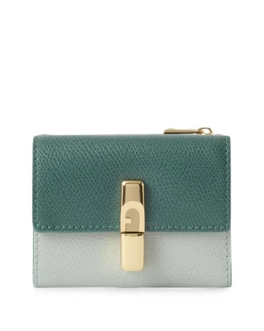 Furla Green Iride Compact Wallet S