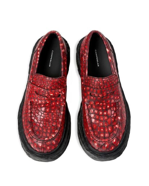 CAMPERLAB Red Patterned Vamonos Loafers