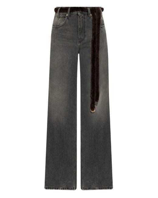 DARKPARK Gray Lu Belted Jeans