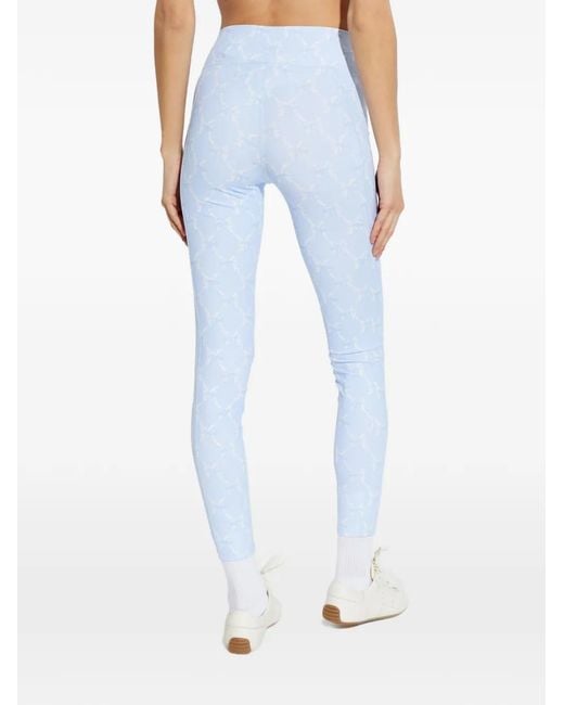LoveShackFancy Blue Leggings Mit Schleifenmuster