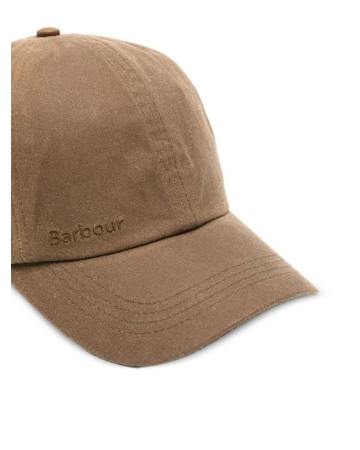 Barbour Brown Wax Sports Cap for men