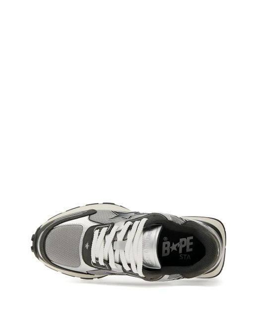 A Bathing Ape Gray Cross Sta Express Pro M2 Sneakers for men