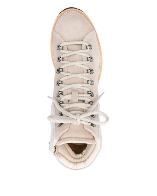 Eleventy Natural Lace-Up Leather Boots for men