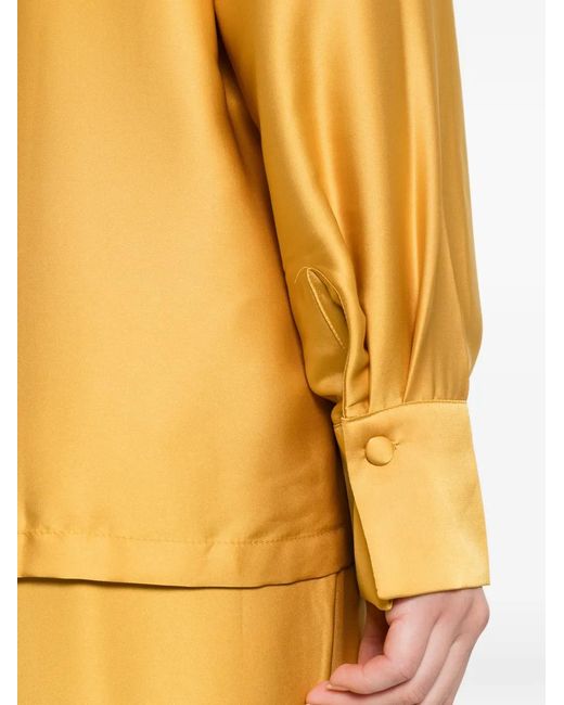 Silkylicious Yellow Silk Pyjama Set