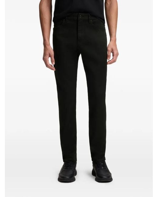 Boss Black Logo-Patch Trousers for men