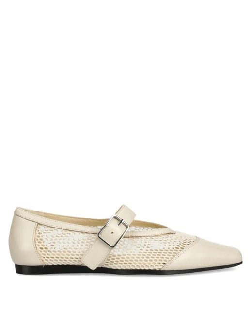 Ballerine Delia Con Fibbia di Vagabond in White