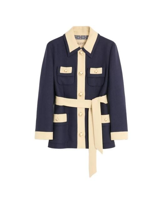 Valentino Garavani Blue Caban Jacket