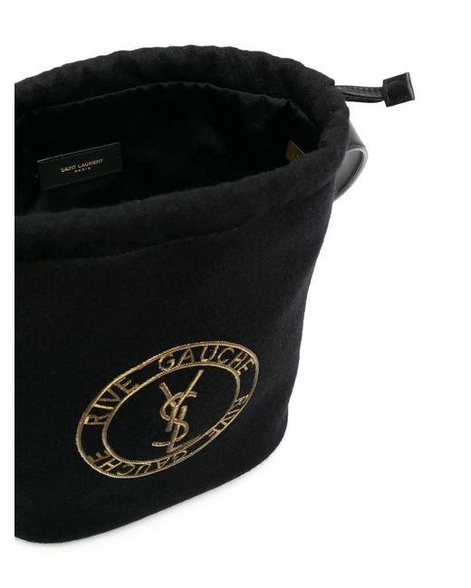 Saint Laurent White Embroidered-Logo Tote Bag for men