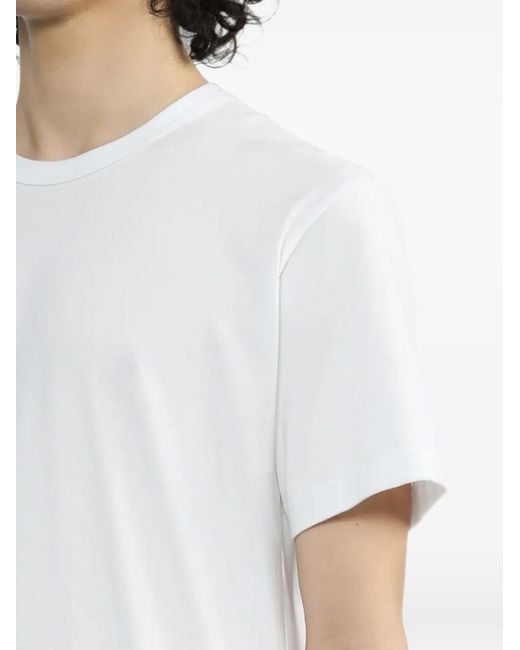 Comme des Garçons White Crew-Neck Cotton T-Shirt