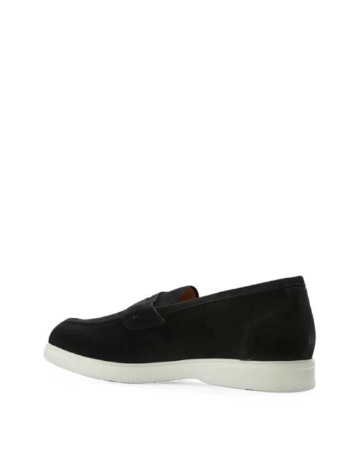 Kiton Black Suede Loafers for men