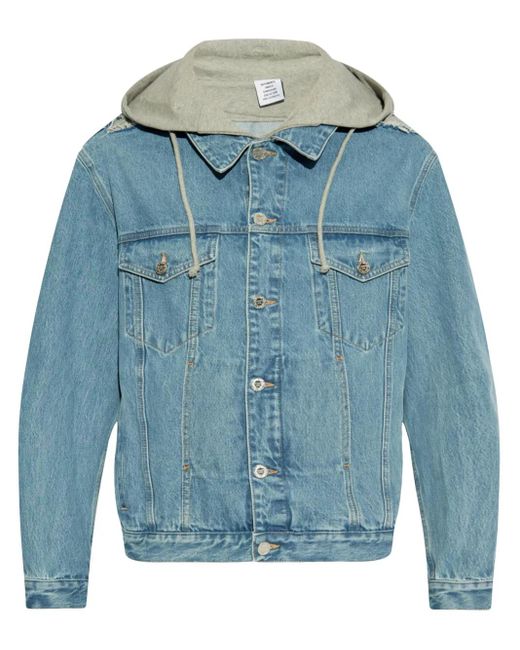 Vetements Blue Denim Jacket for men