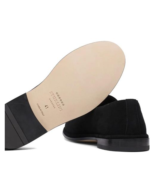 STURLINI FIRENZE Black Leather Loafers for men
