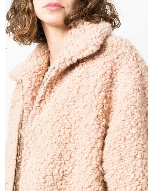 Stella McCartney Multicolor Softly Textured Cropped Bomber Jacket
