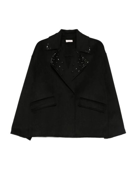 Chaqueta bómber con lentejuelas Liu Jo de color Black