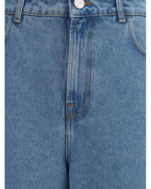 Rohe Blue Five-Pocket Baggy Jeans