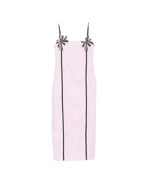 Cala De La Cruz Pink Sloane Maxi Dress