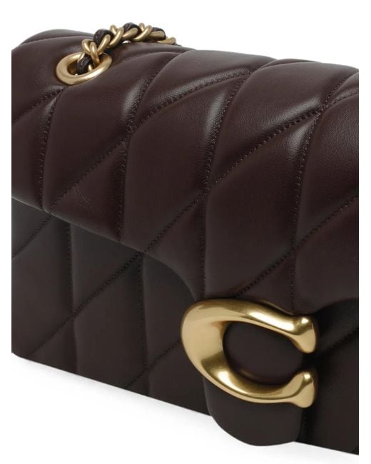 COACH Black Tabby Quilted Leather Shoulder Bag