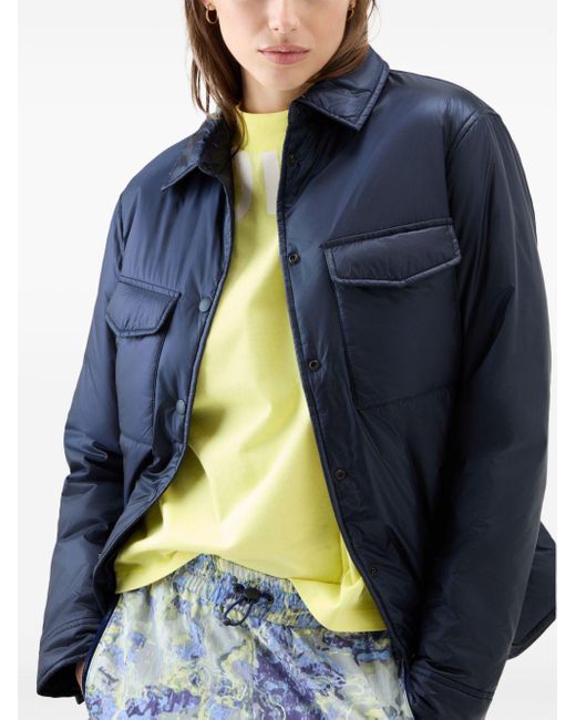 Woolrich Blue Pertex Padded Overshirt Jacket